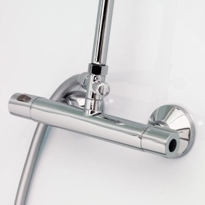 Cabine à porte pivotante receveur haut 90 Eden carrée - KINEDO CA8220