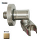 Sortie murale en laiton avec support douchette bronze - BOSSINI C170000022