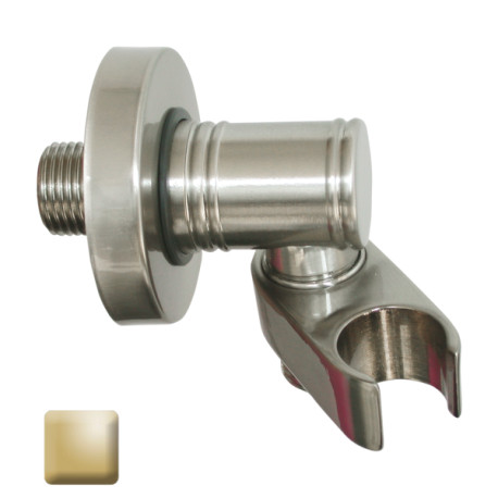 Ensemble sortie murale avec support orientable, flexible 150, douchette CLASSIC 3 jets Or - Bossini C17003C021