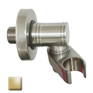 Ensemble sortie murale avec support orientable, flexible 150, douchette CLASSIC 3 jets Or - Bossini C17003C021