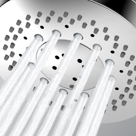 Ensemble sortie murale avec support orientable, flexible 150, douchette CLASSIC 3 jets Chromé - Bossini C17003C030