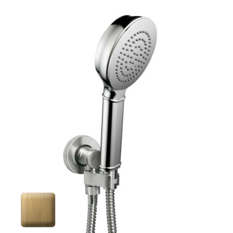 Ensemble sortie murale avec support orientable, flexible 150, douchette CLASSIC Bronze - Bossini C17002C022