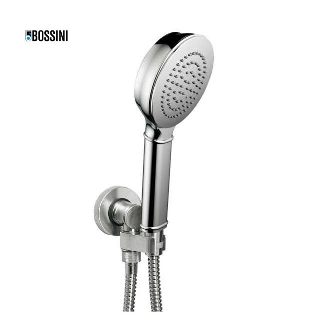 Ensemble sortie murale avec support orientable, flexible 150, douchette CLASSIC Chromé - Bossini C17002C030