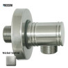 Raccord mural avec rosace 1/2"M NPT Liberty Nickel satiné - Bossini V00223094
