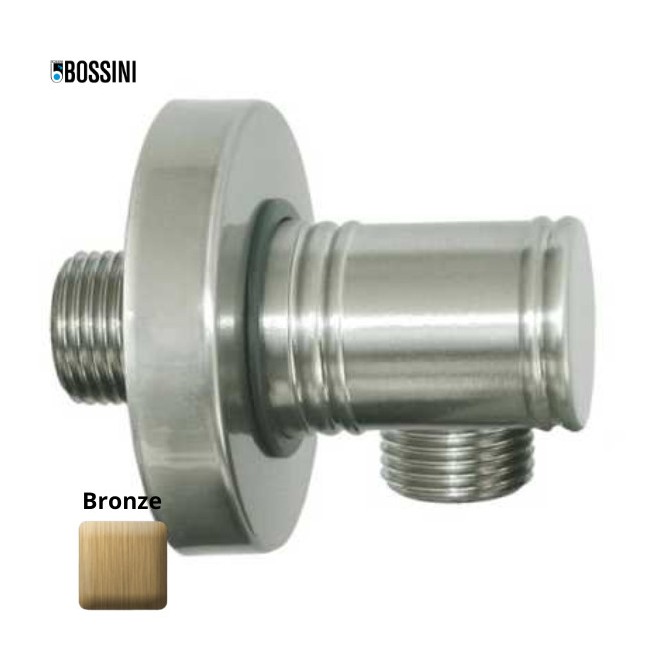 Raccord mural avec rosace 1/2"M GAS Liberty Bronze - Bossini V00223022