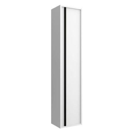 Colonne suspendue 1 porte Attila White Satin - SALGAR 104243
