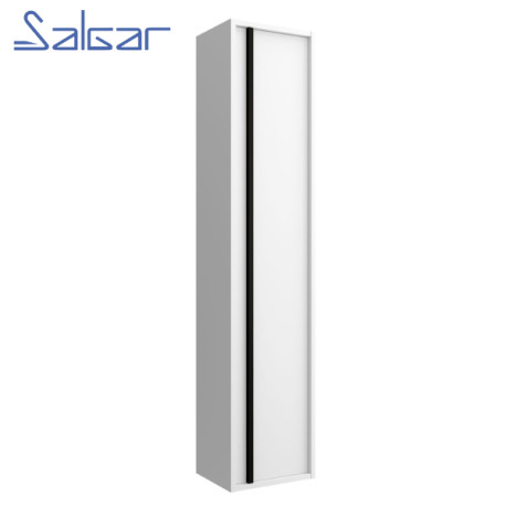 Colonne suspendue 1 porte Attila White Satin - SALGAR 104243