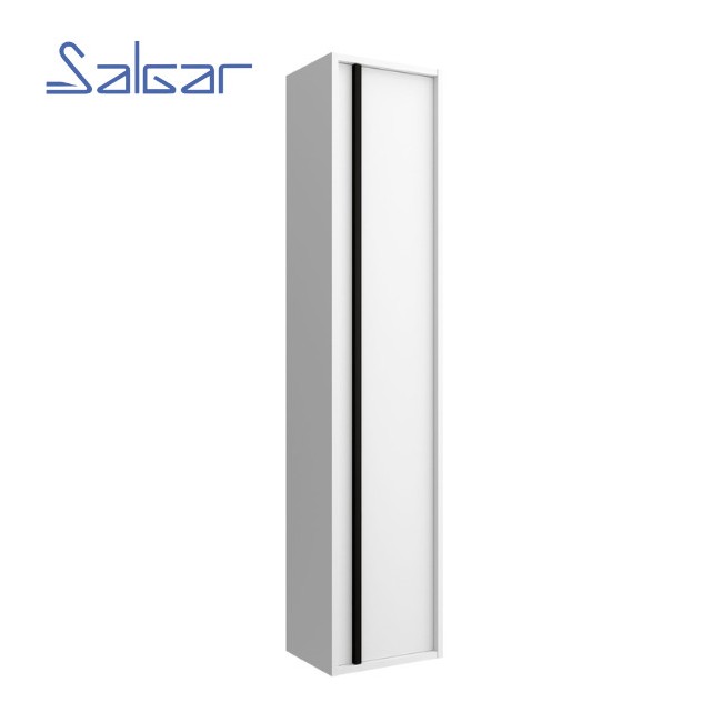 Colonne suspendue 1 porte Attila White Satin - SALGAR 104243