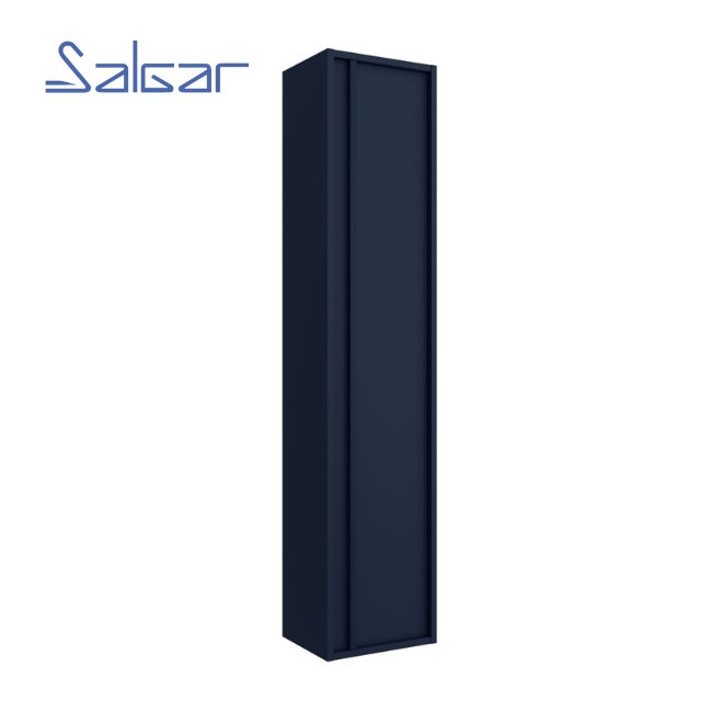 Colonne suspendue 1 porte Attila Blue Satin - SALGAR 104245