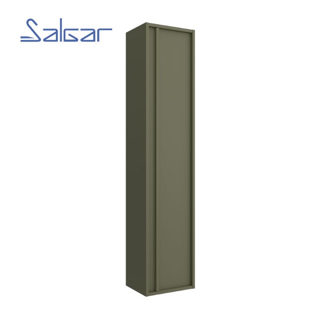 Colonne suspendue 1 porte Attila Green Satin - SALGAR 104246