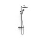 Colonne de douche thermostatique 2 voies Noir mat - TRES 19039314NM