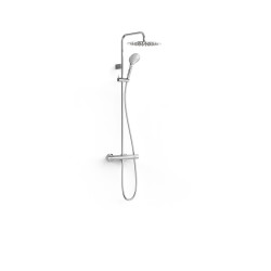 Colonne de douche thermostatique 2 voies Chrome - TRES 19039314