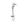 Colonne de douche thermostatique 2 voies Noir bronze - TRES 19039314KMB