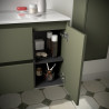 Ensemble Salle De Bains Noja 85 2 Tiroirs 1 Porte Green Satin Droite - SALGAR 106137