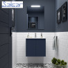 Meuble de salle de bains 2 portes NOJA 600 Blue satin - SALGAR 104266
