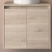 Meuble de salle de bains 2 portes NOJA 600 Chêne naturel - SALGAR 104269