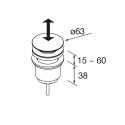 Siphon Reduc Clicker Cromo - SALGAR 102304