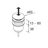 Siphon Reduc Clicker Cromo - SALGAR 102304