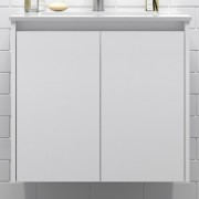 Meuble de salle de bains 2 portes NOJA 700 White gloss - SALGAR 104272