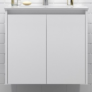 Meuble de salle de bains 2 portes NOJA 700 White gloss - SALGAR 104272