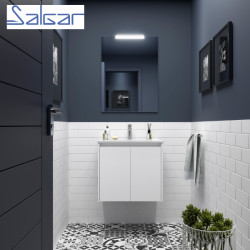 Meuble de salle de bains 2 portes NOJA 700 White gloss - SALGAR 104272
