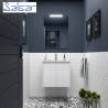 Meuble de salle de bains 2 portes NOJA 700 White gloss - SALGAR 104272
