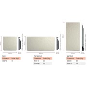 Radiateur à inertie Touch Silicium Terre Lunaire 800W Carré - Valderoma TL0800T