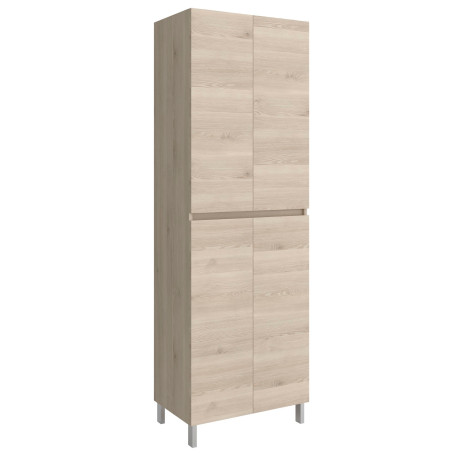 Colonne Infinity 60X181X37 4 Portes Chêne Naturel - SALGAR 112586