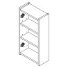 Module INFINITY 30X60 1 porte white gloss - SALGAR 106299