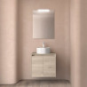 Ensemble Salle De Bains Noja 60 2 Portes Chêne Naturel - SALGAR 105540
