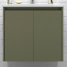 Meuble de salle de bains 2 portes NOJA 700 Green satin - SALGAR 104276