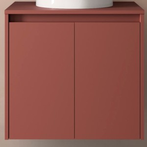 Meuble de salle de bains 2 portes NOJA 700 Red satin - SALGAR 104277