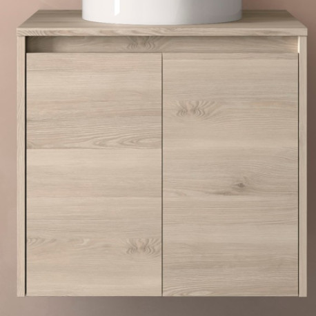 Meuble de salle de bains 2 portes NOJA 700 Chêne naturel - SALGAR 104278