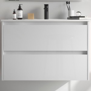 Meuble de salle de bains 2 portes NOJA 800 White gloss - SALGAR 104281
