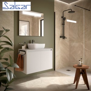 Meuble de salle de bains 2 portes NOJA 800 White satin - SALGAR 104282
