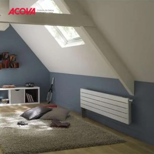 Ventilo-Radiateur chauffage central 2415W horizontal Fassane Neo - Acova VNX2-074-100-BF