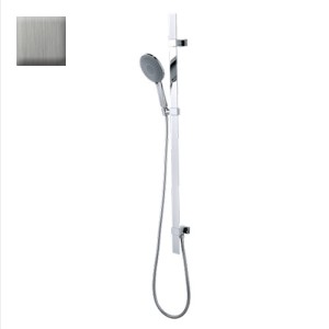 Ensemble barre de douche et douchette nickel satiné Mixa - Bossini D48002094