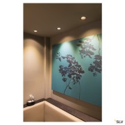 Encastré plafond intérieur 230V HORN-O noir mat GU10/QPAR5150W max IP21 - SLV 113160