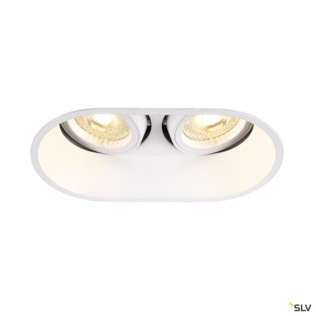 Encastré plafond intérieur 230V HORN double blanc GU10/QPAR51 25W max - SLV 1006122