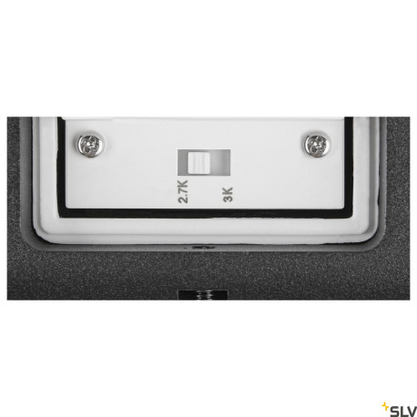 Applique murale noire LED OVAL 14 WL 2700/3000 K 6W - SLV 1007142