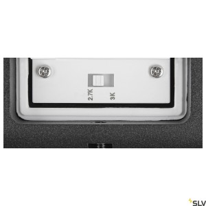 Applique murale noire LED OVAL 14 WL 2700/3000 K 6W - SLV 1007142