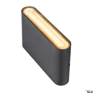 Applique murale noire LED OVAL 14 WL 2700/3000 K 6W - SLV 1007142