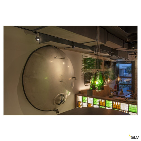 Spot intérieur noir pour rail 3 allumages ALTRA DICE TRACK carré GU10 max - SLV 152320