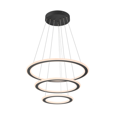 Suspension triple noire LED ONE FLAT 58W IP 20 - SLV 1007701