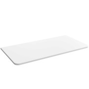 Plan de toilette UNIIQ 800 sans usinage solid surface blanc mat 810x20x460 mm - SALGAR 96660