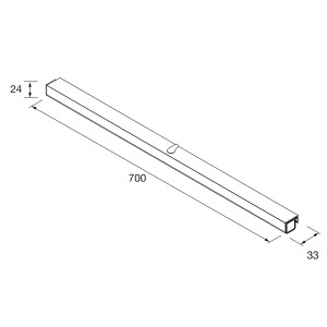 Applique salle de bains OPTIMUS 700 CHROMÉ BRILLANT - SALGAR 103347
