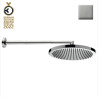 Ensemble pomme de tête et bras de douche 280mm nickel brossé Apice - Bossini H70430I094