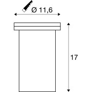 Encastré sol extérieur rond 230V DASAR EXACT 116 QPAR51 GU10 inox 316 - SLV 228430