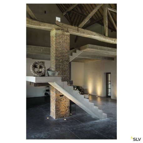 Encastré sol extérieur rond 230V DASAR EXACT 116 QPAR51 GU10 inox 316 - SLV 228430