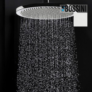 Ensemble pomme de tête douche 280mm bras vertical blanc mat Apice - Bossini H31430D045